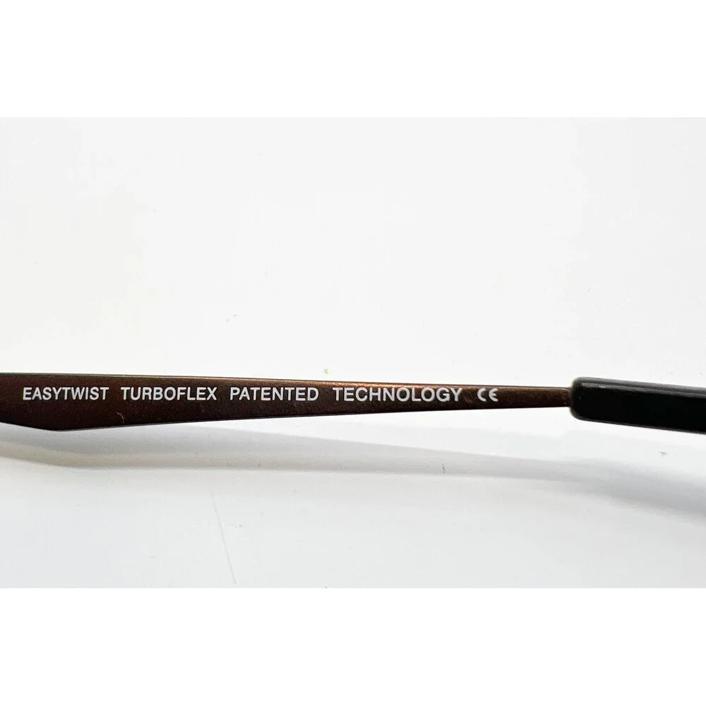 EasyTwist Eyeglasses Unisex Brown ET960 Turboflex Rectangular 49-17-130